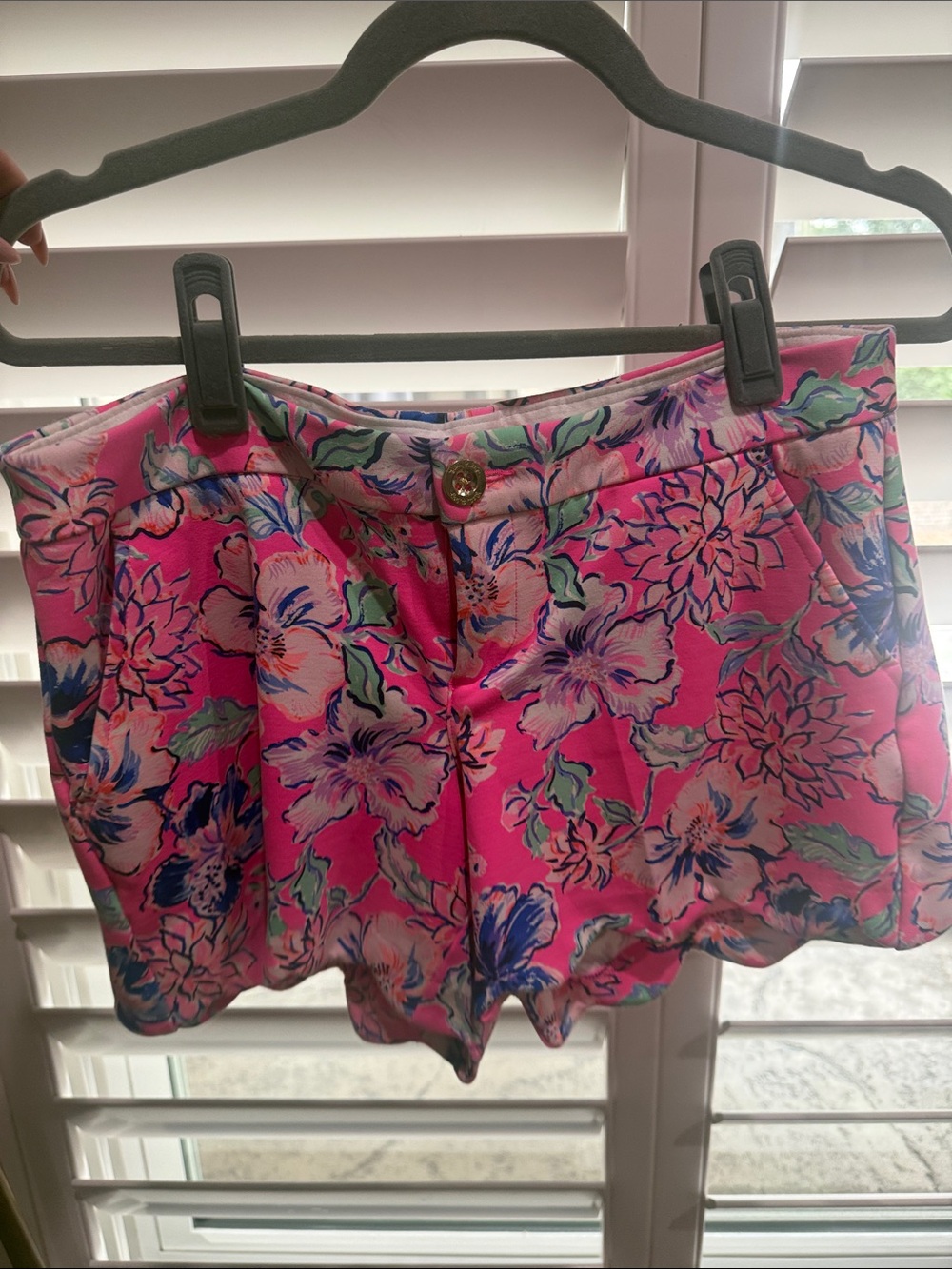 Lilly Pulitzer Bright Pink Floral Bermuda Shorts